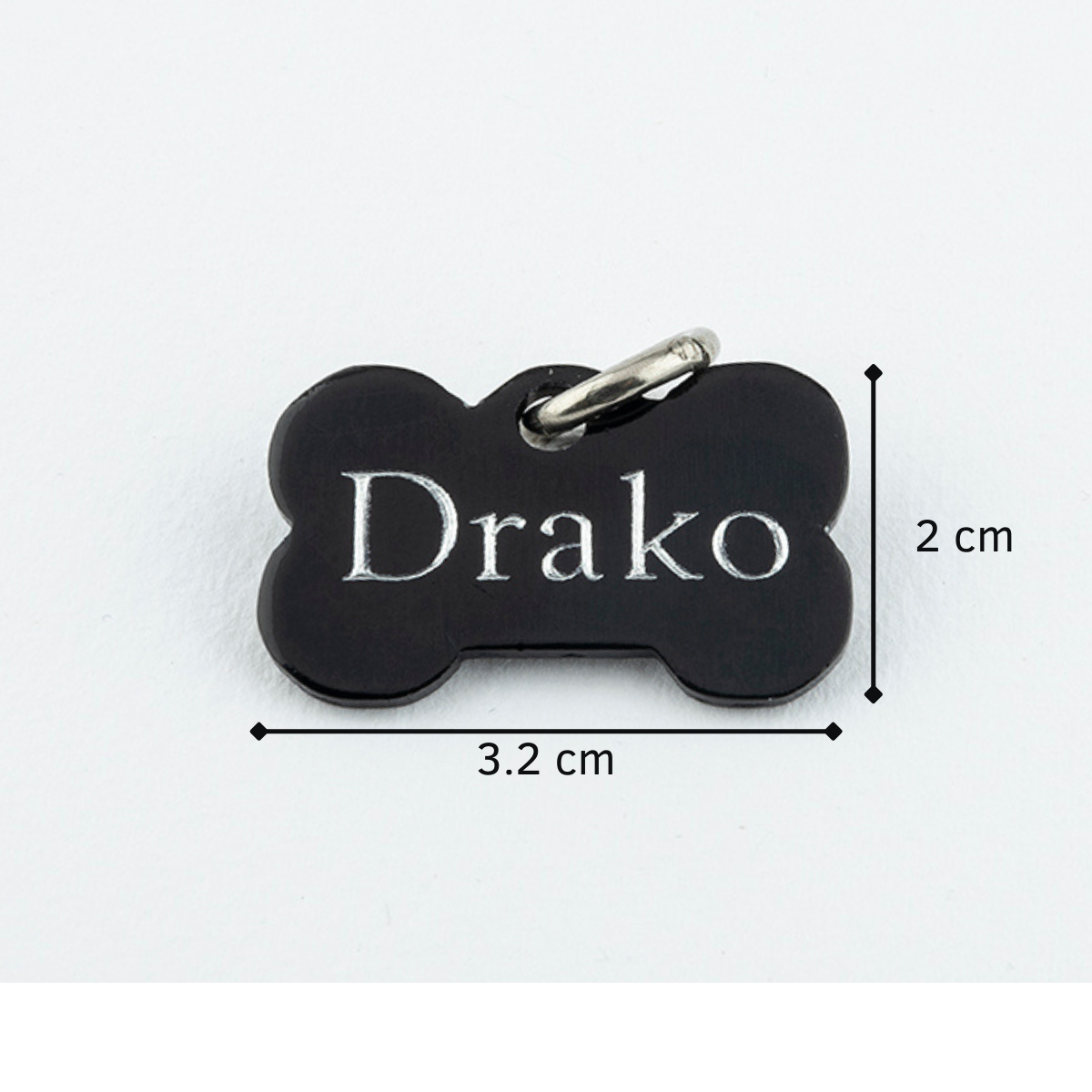 Placa Aluminio Hueso Negro S