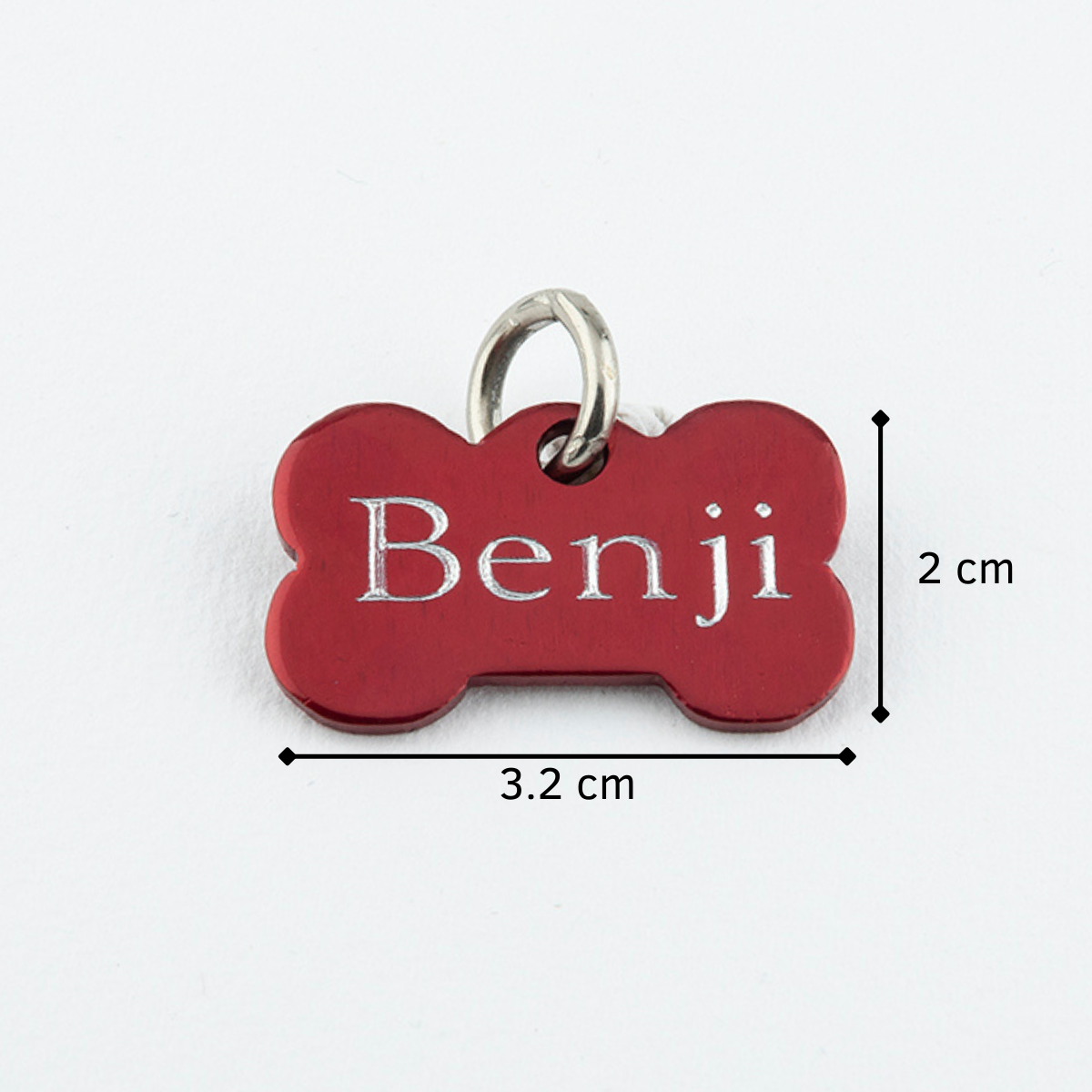 Placa Aluminio Hueso Rojo S