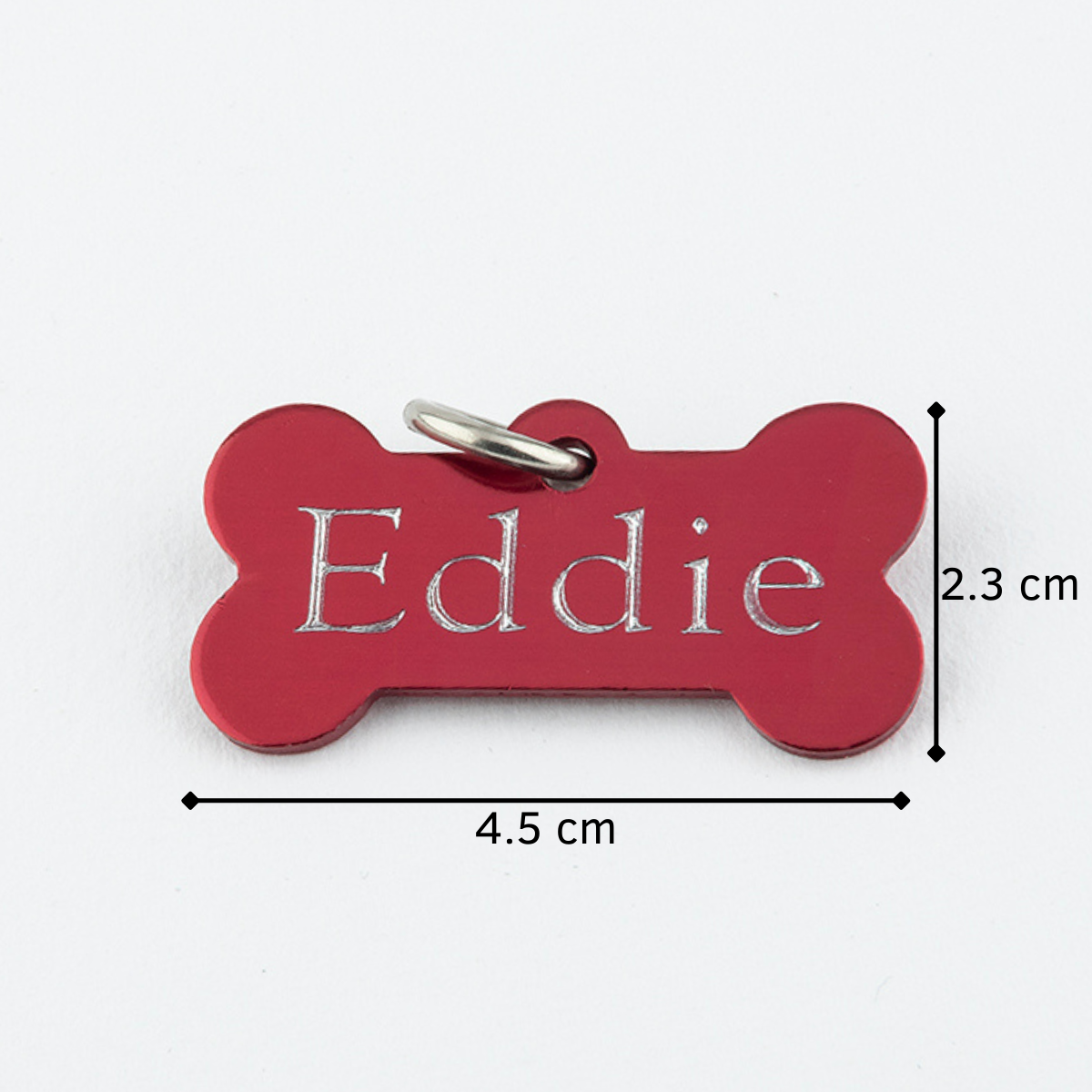 Placa Aluminio Hueso Rojo M