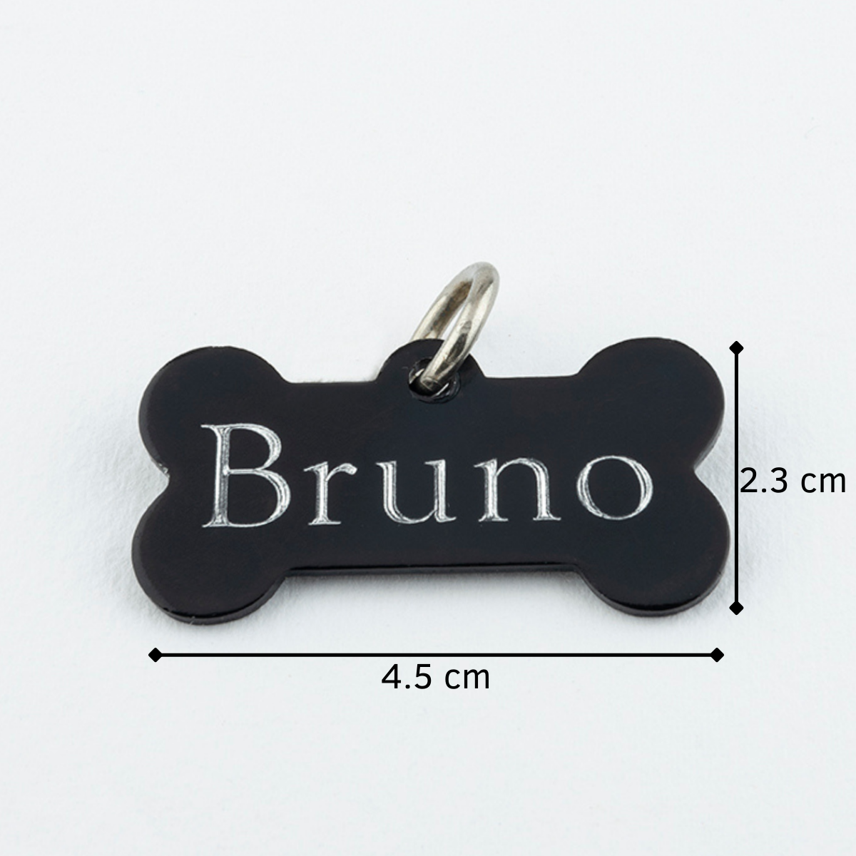 Placa Aluminio Hueso Negro M
