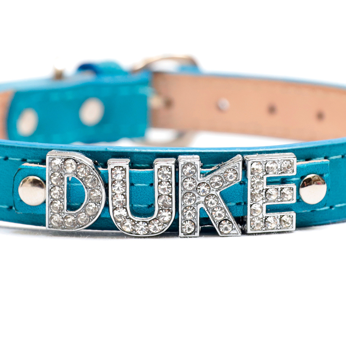 Collar con Nombre Turquesa
