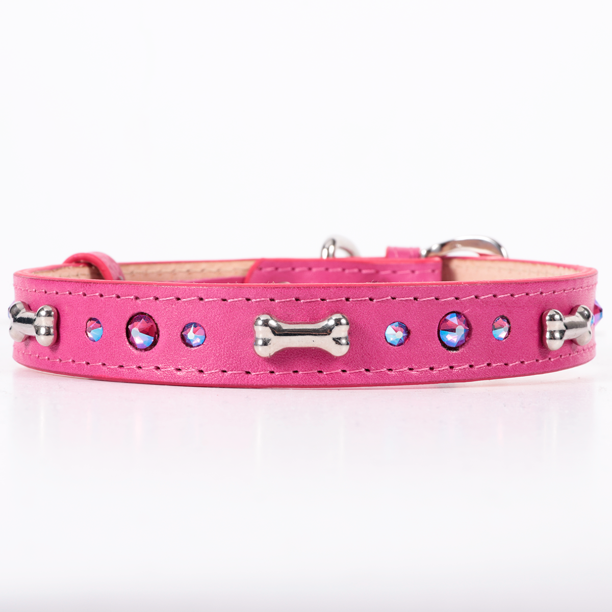 Collar Hueso Metal Hot Pink