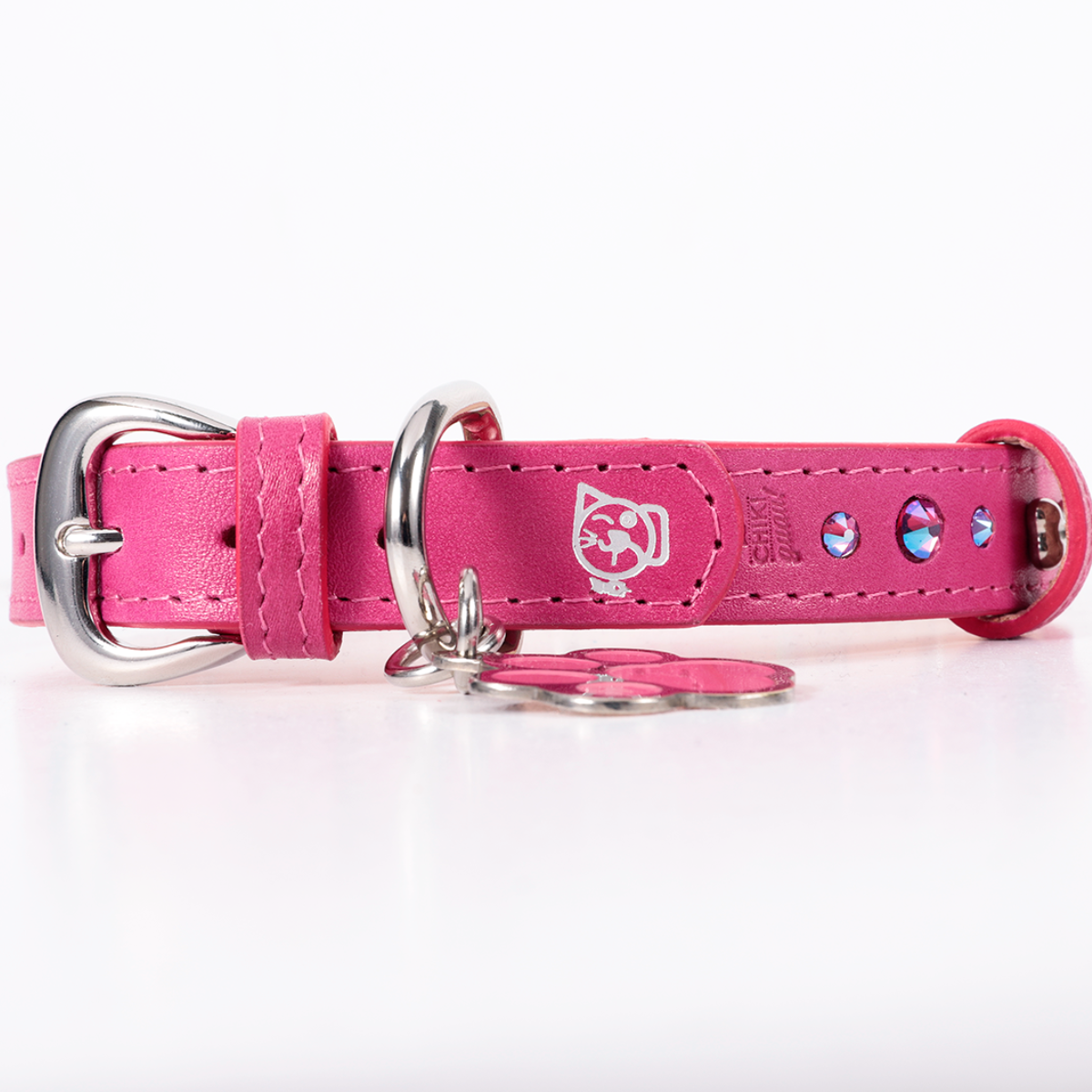Collar Hueso Metal Hot Pink