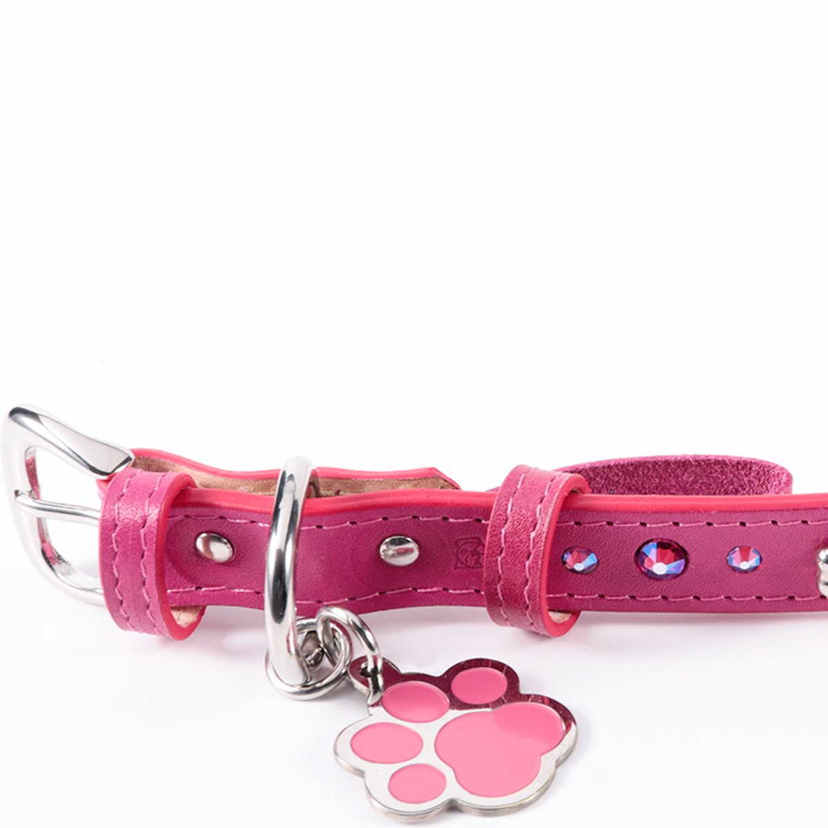 Collar Hueso Metal Hot Pink