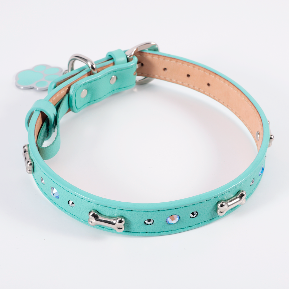 Collar Hueso Metal Menta