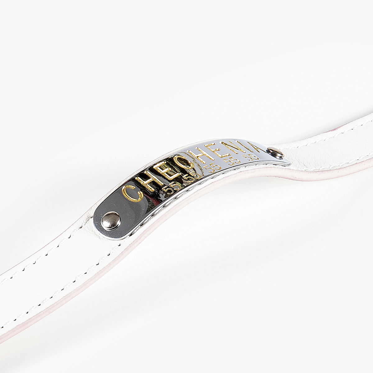 Collar de Identificación Personalizado Blanco