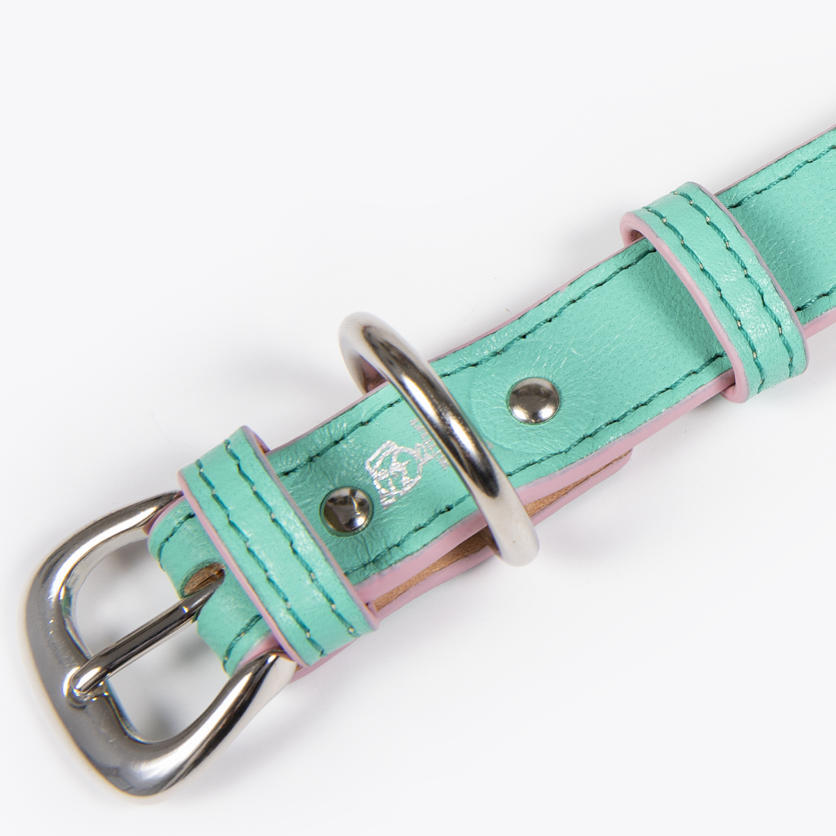 Collar de Identificación Personalizado Menta/Rosa