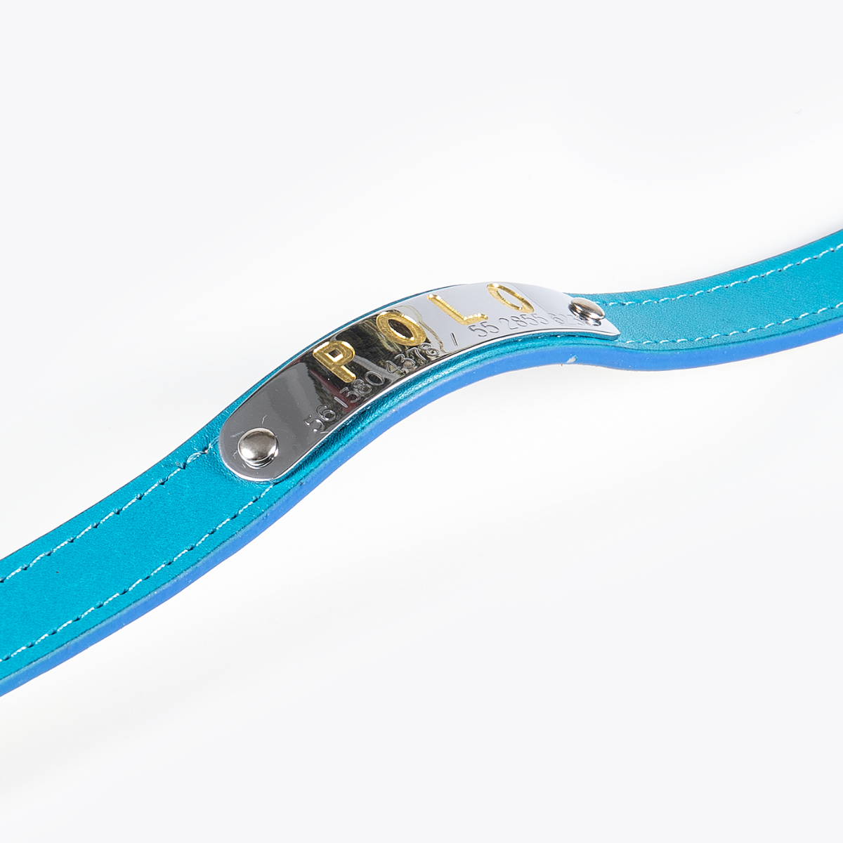 Collar de Identificación Personalizado Turquesa