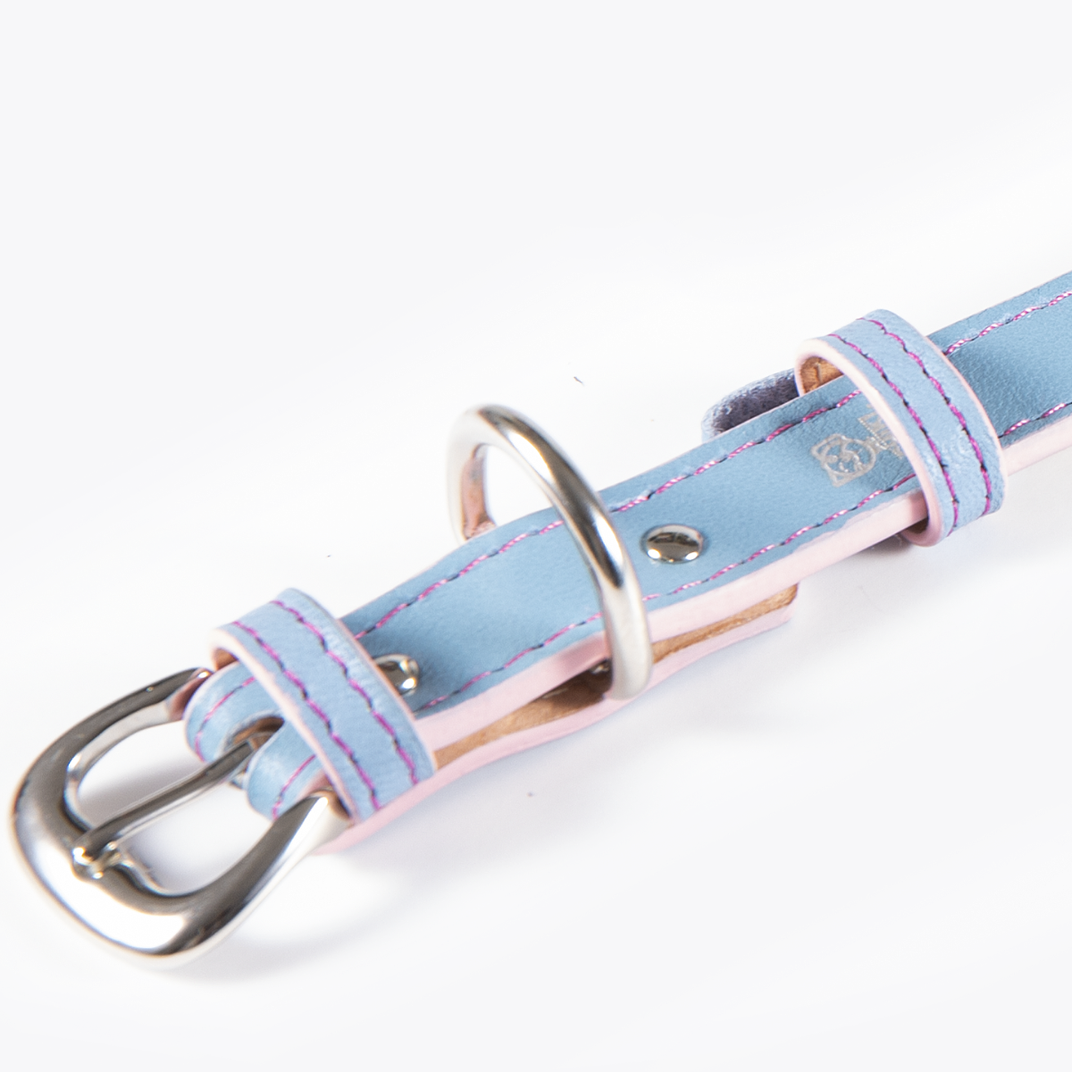 Collar de Identificación Personalizado Cielo/Rosa