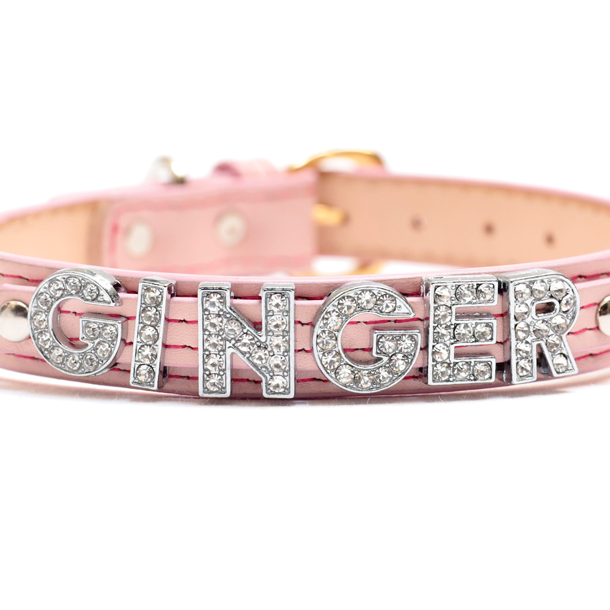 Collar con Nombre Rosa