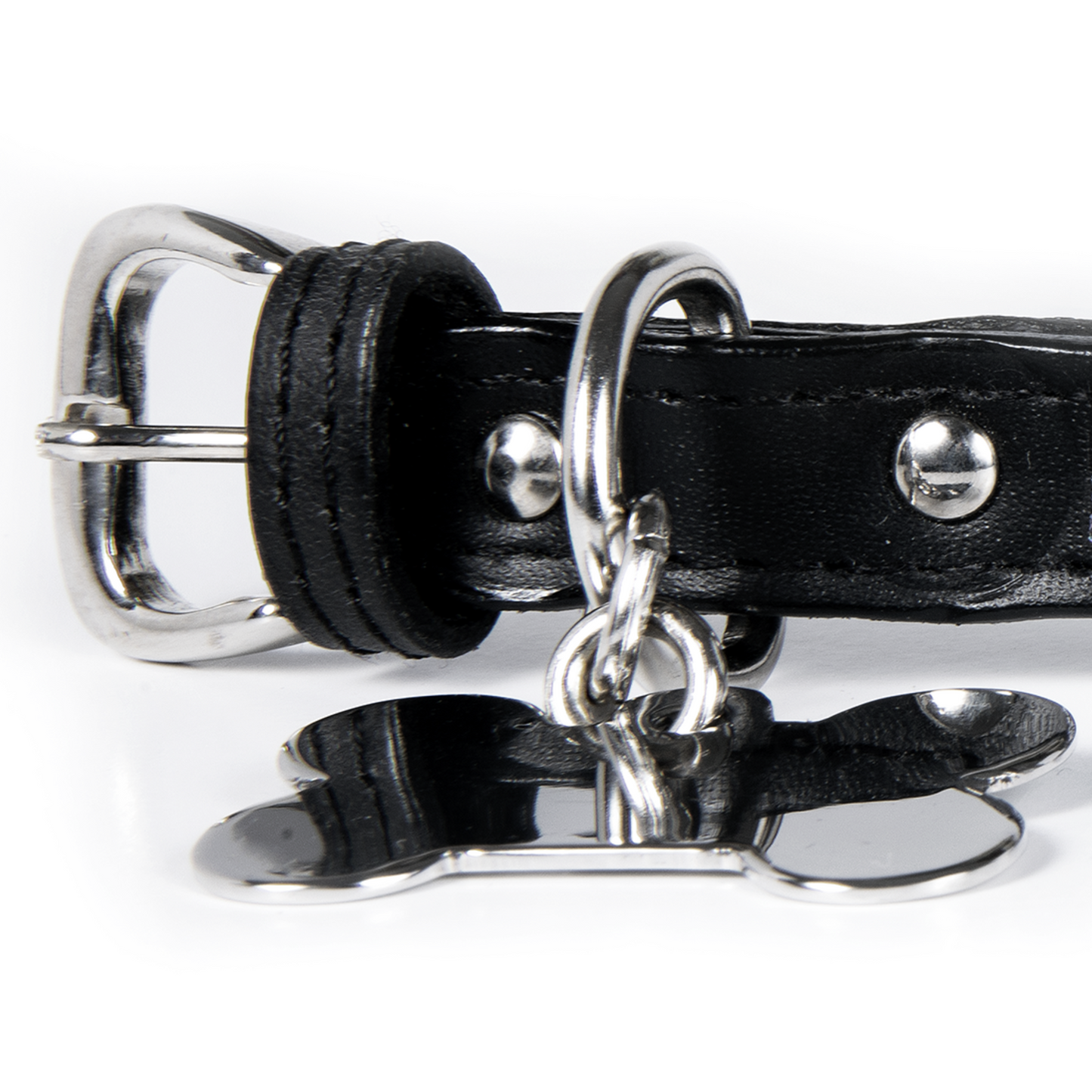 Collar con Placa Negro