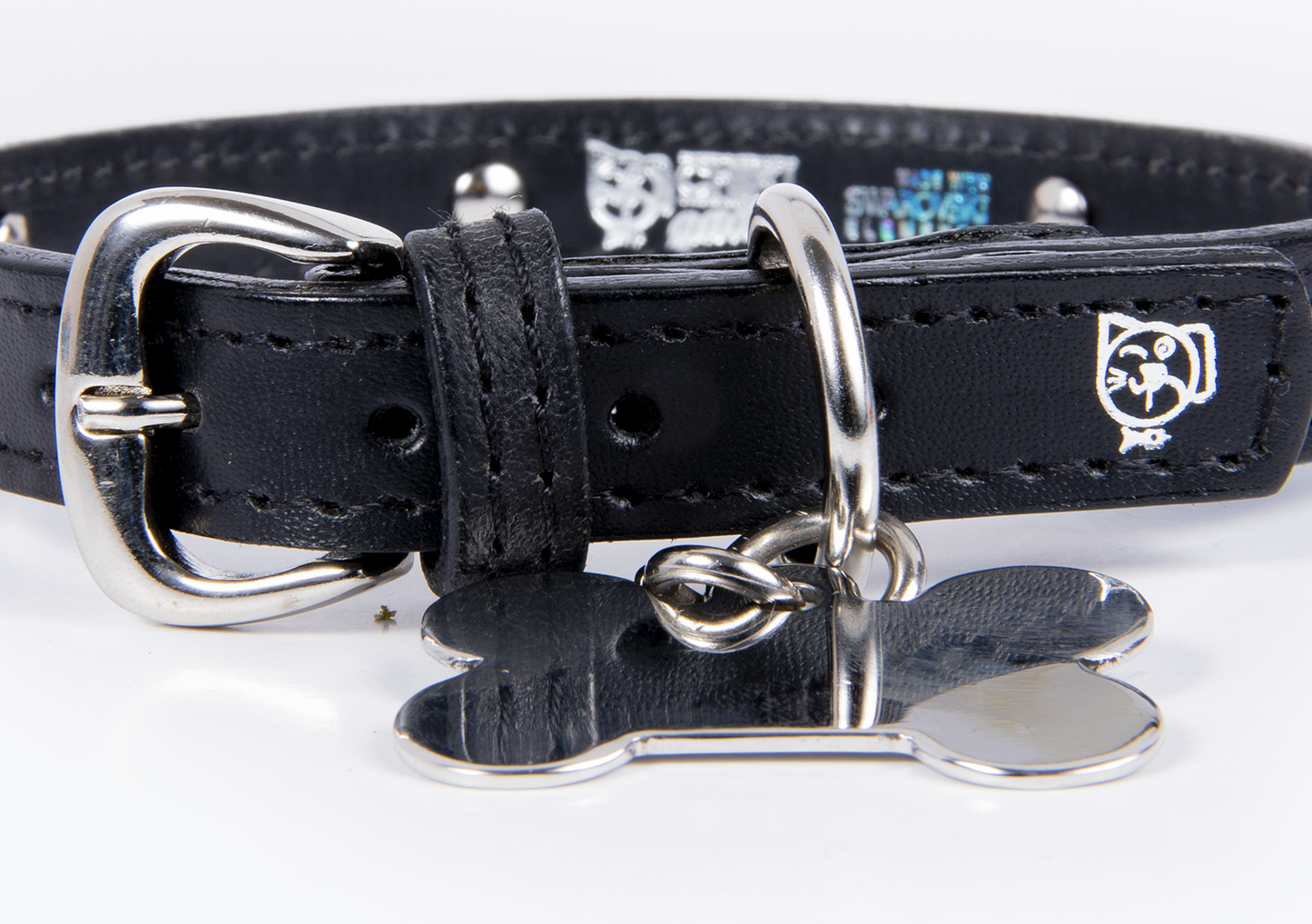 Collar con Placa Negro