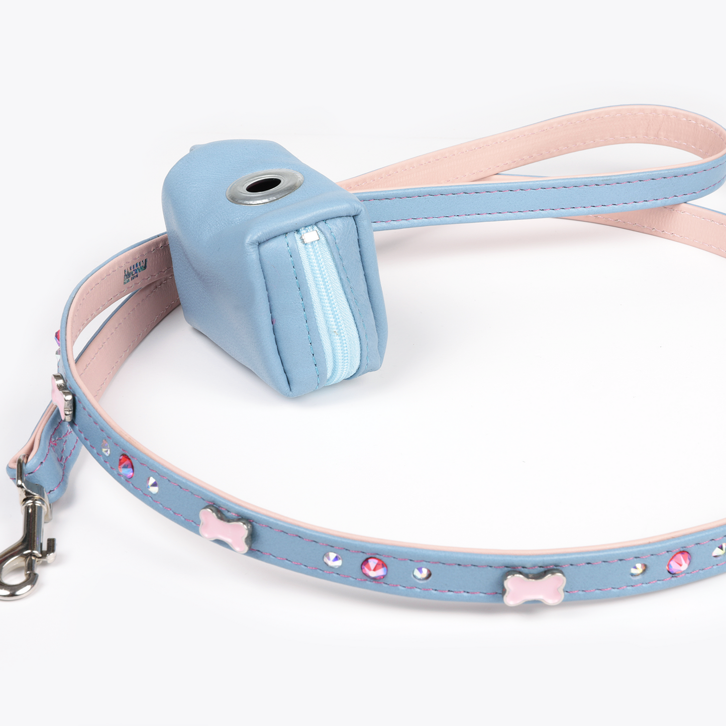 Correa Hueso Cielo/Rosa