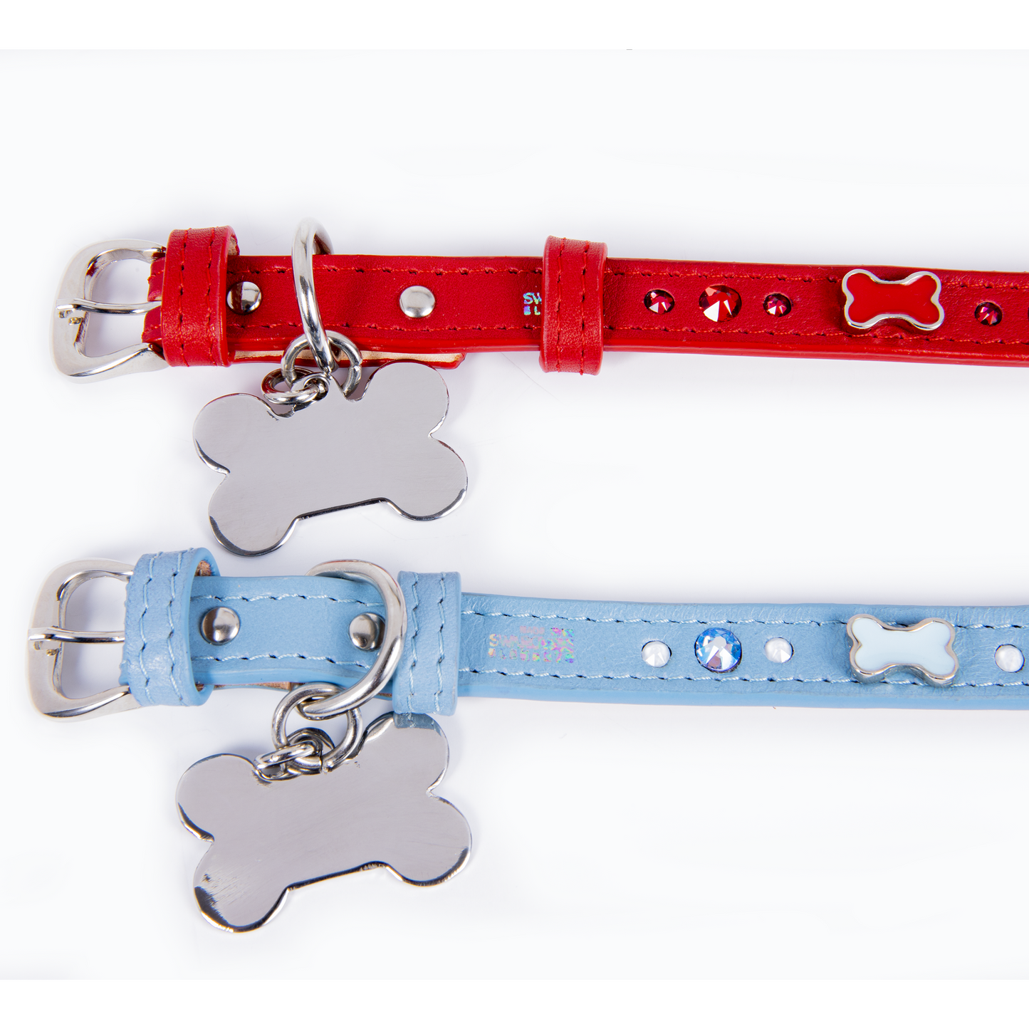 Collar Hueso Azul Cielo