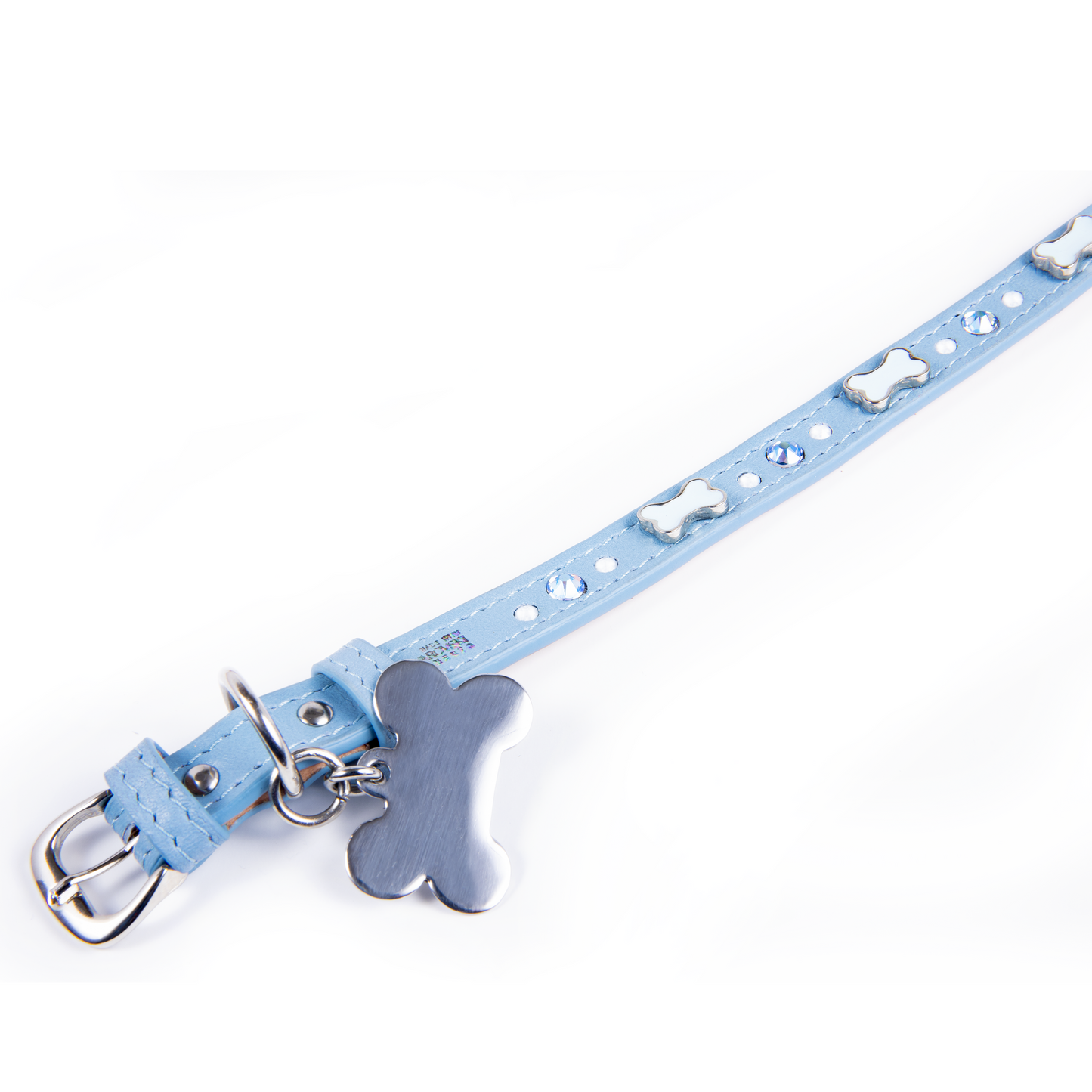 Collar Hueso Azul Cielo