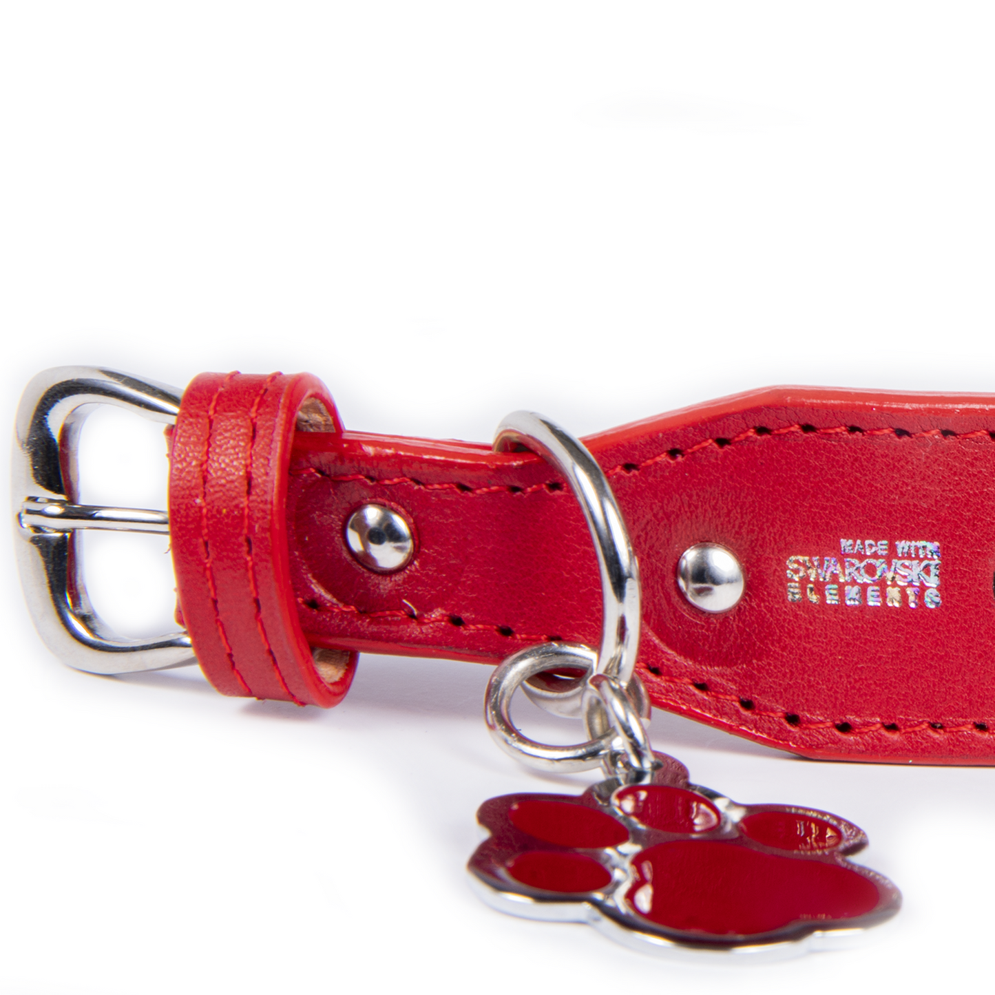 Collar Cromo Rojo
