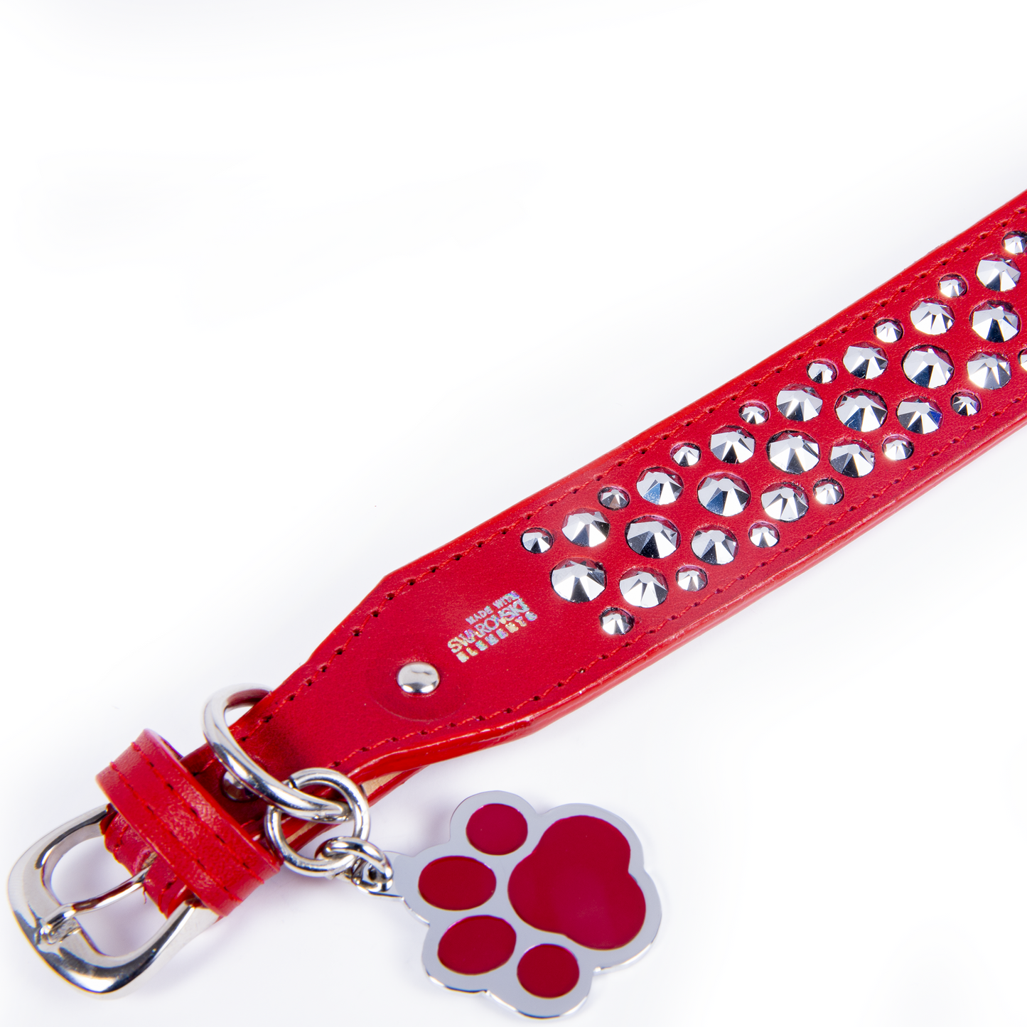 Collar Cromo Rojo