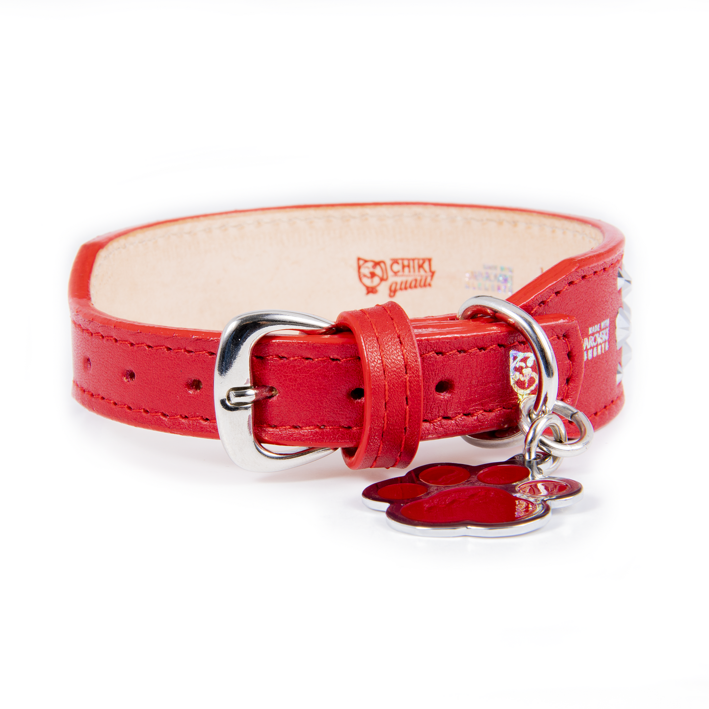 Collar Cromo Rojo