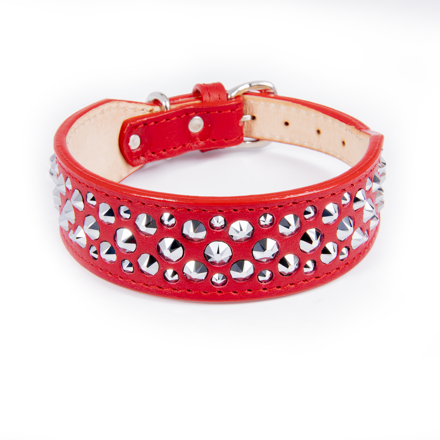 Collar Cromo Rojo