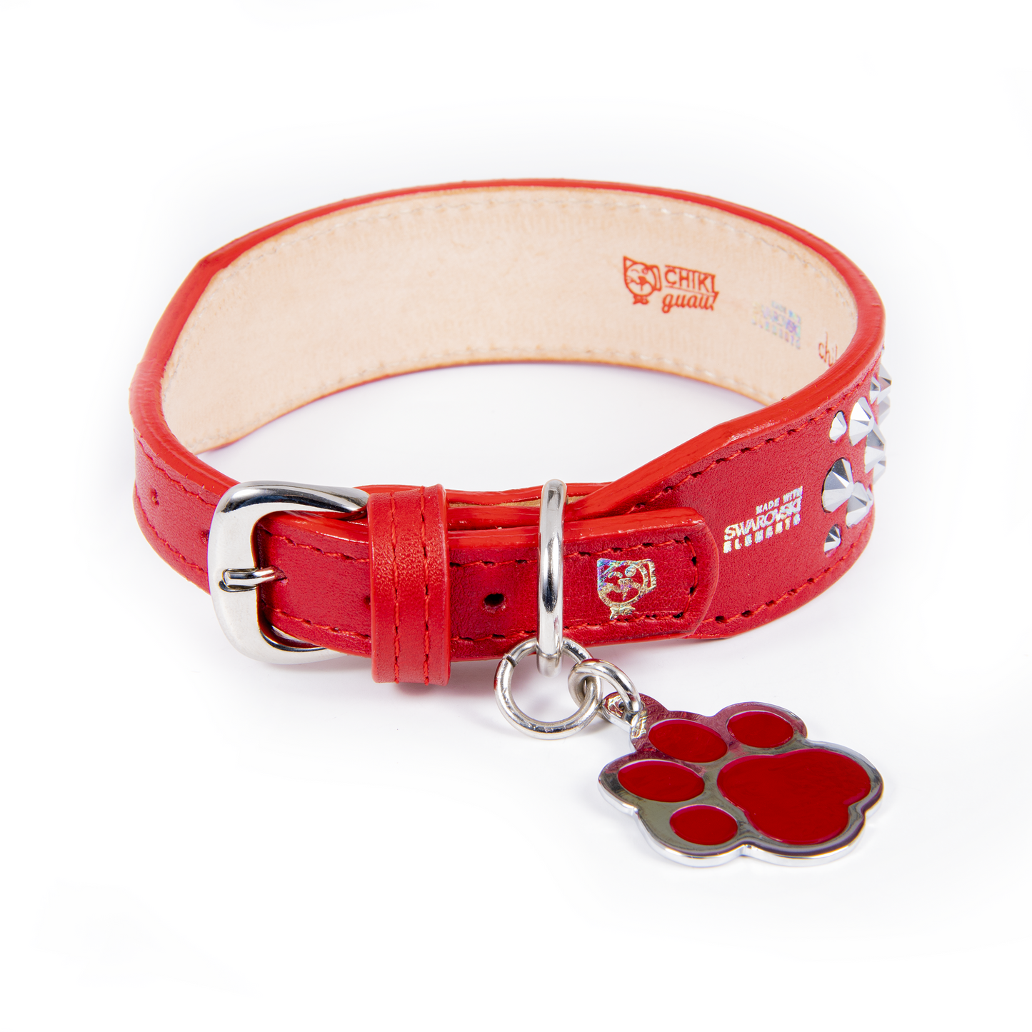 Collar Cromo Rojo