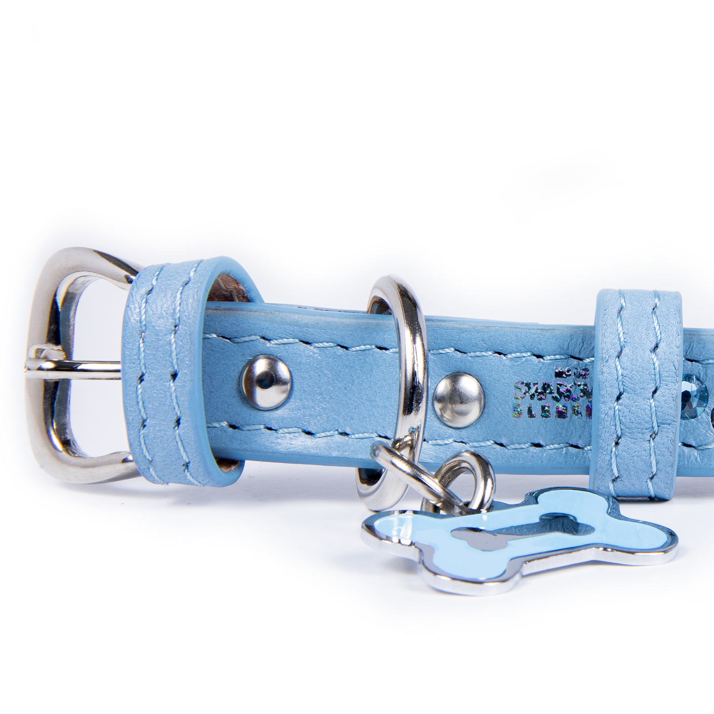 Collar Moño Cristal Azul