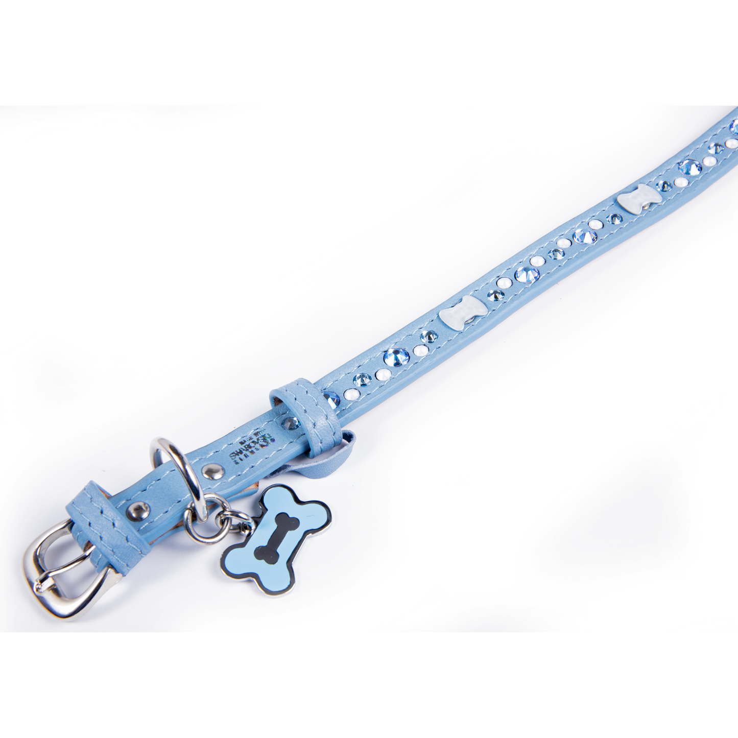 Collar Moño Cristal Azul