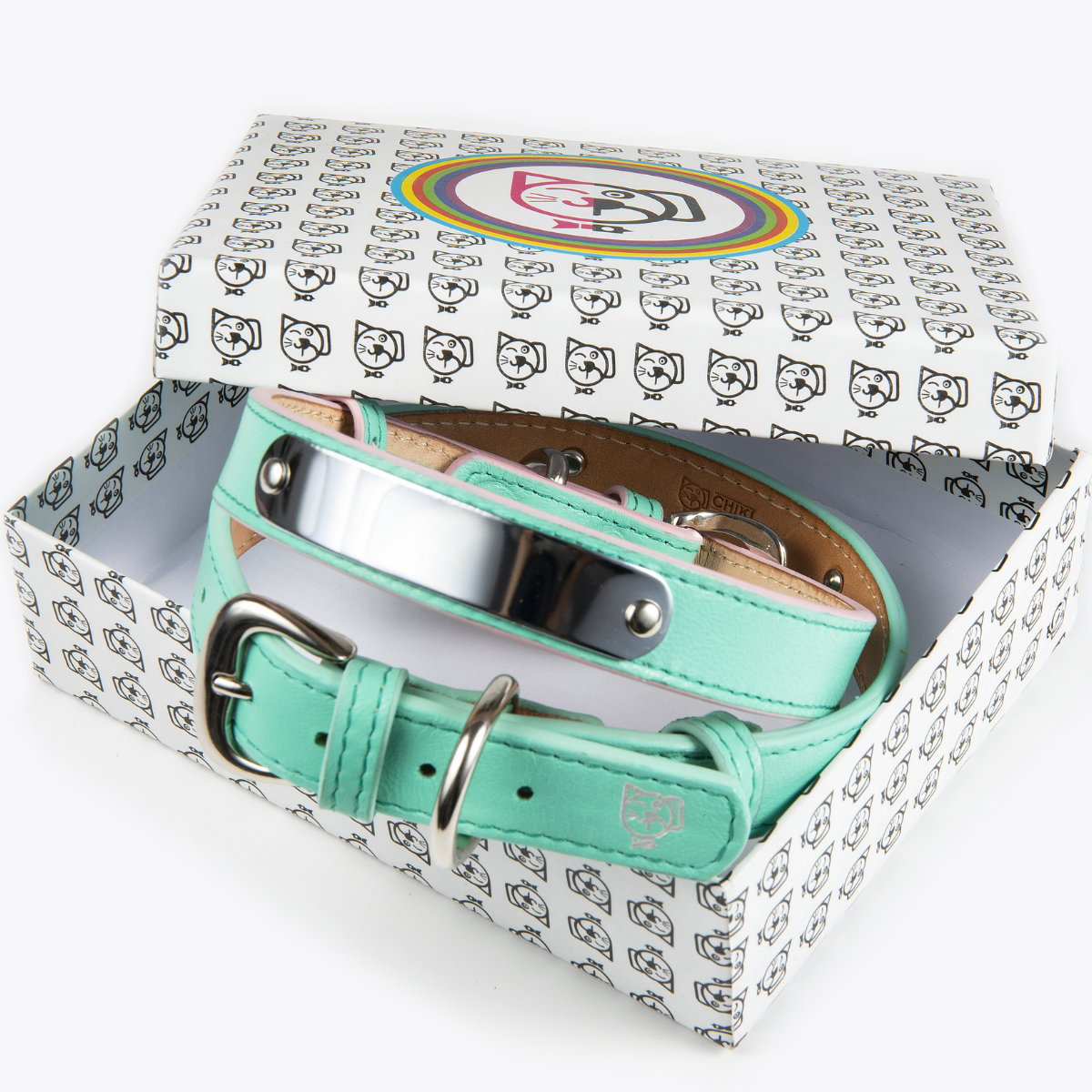 Collar de Identificación Personalizado Menta