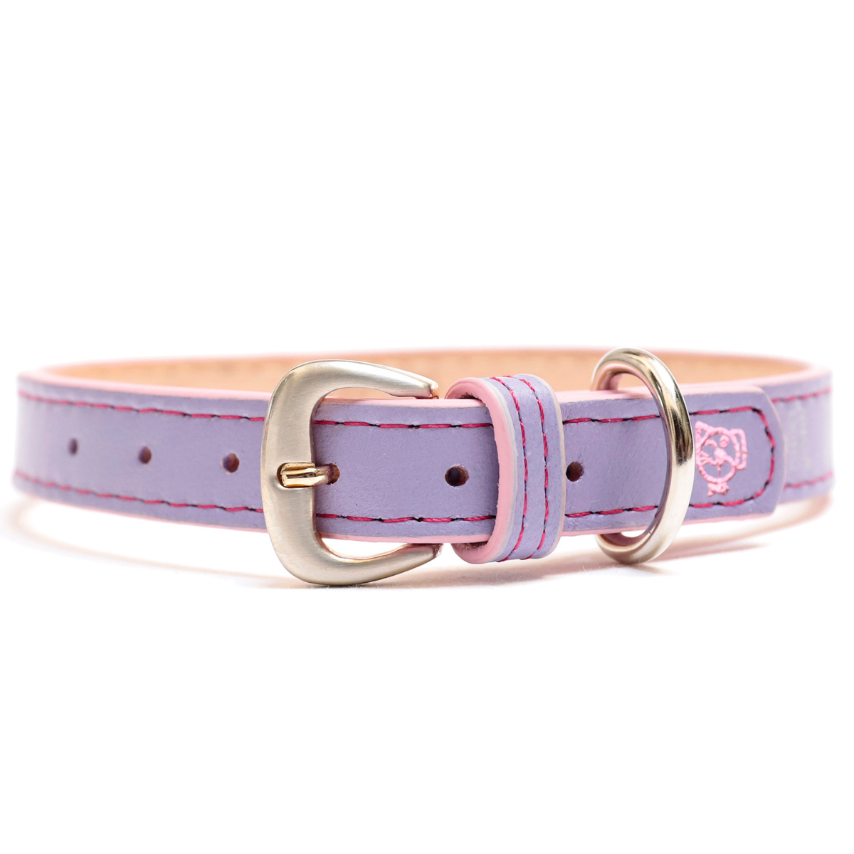 Collar con Placa Lila