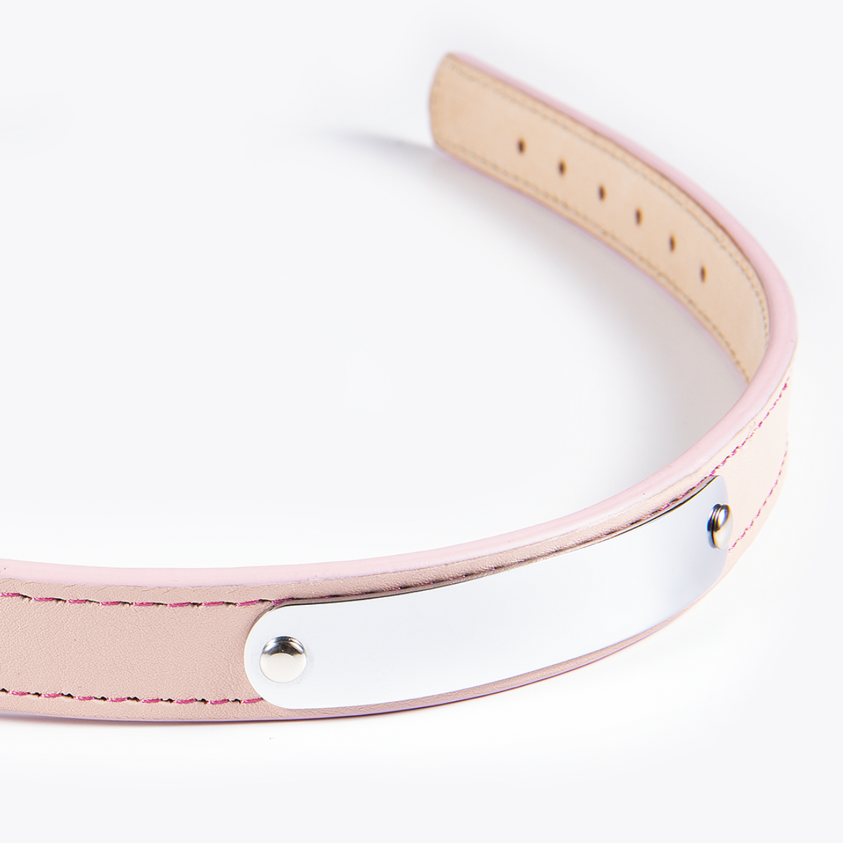 Collar de Identificación Personalizado Rosa