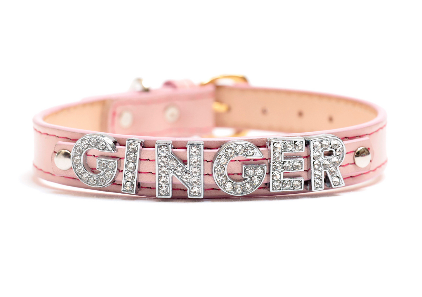 Collar con Nombre Rosa