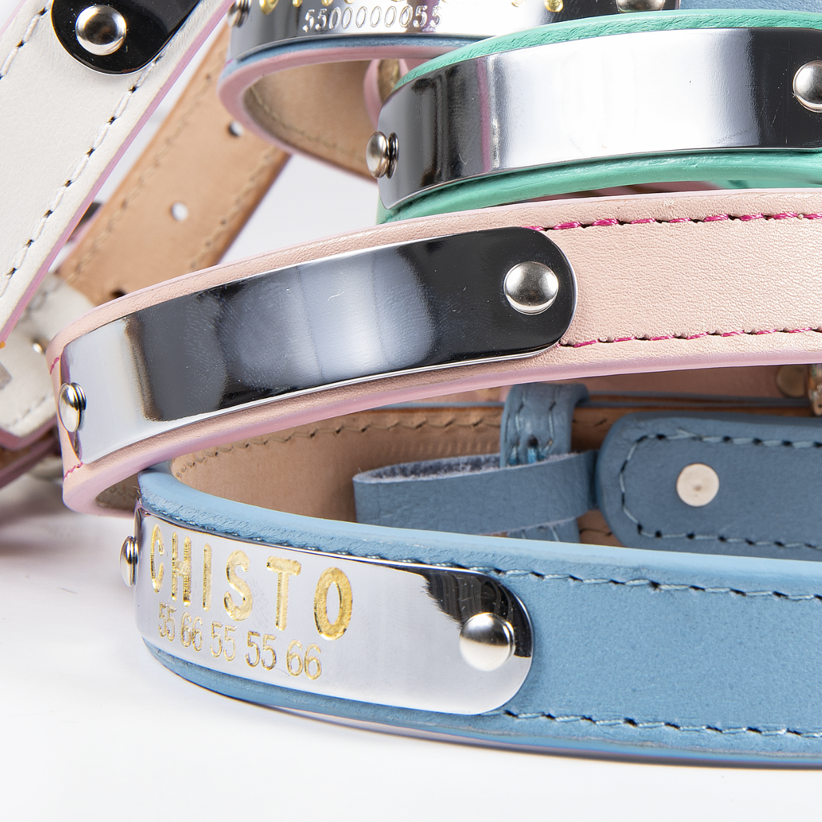Collar de Identificación Personalizado Rosa