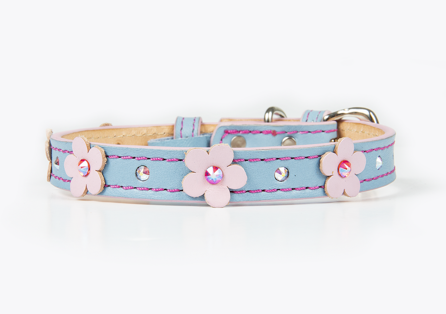 Collar Flor Azul para Gatos