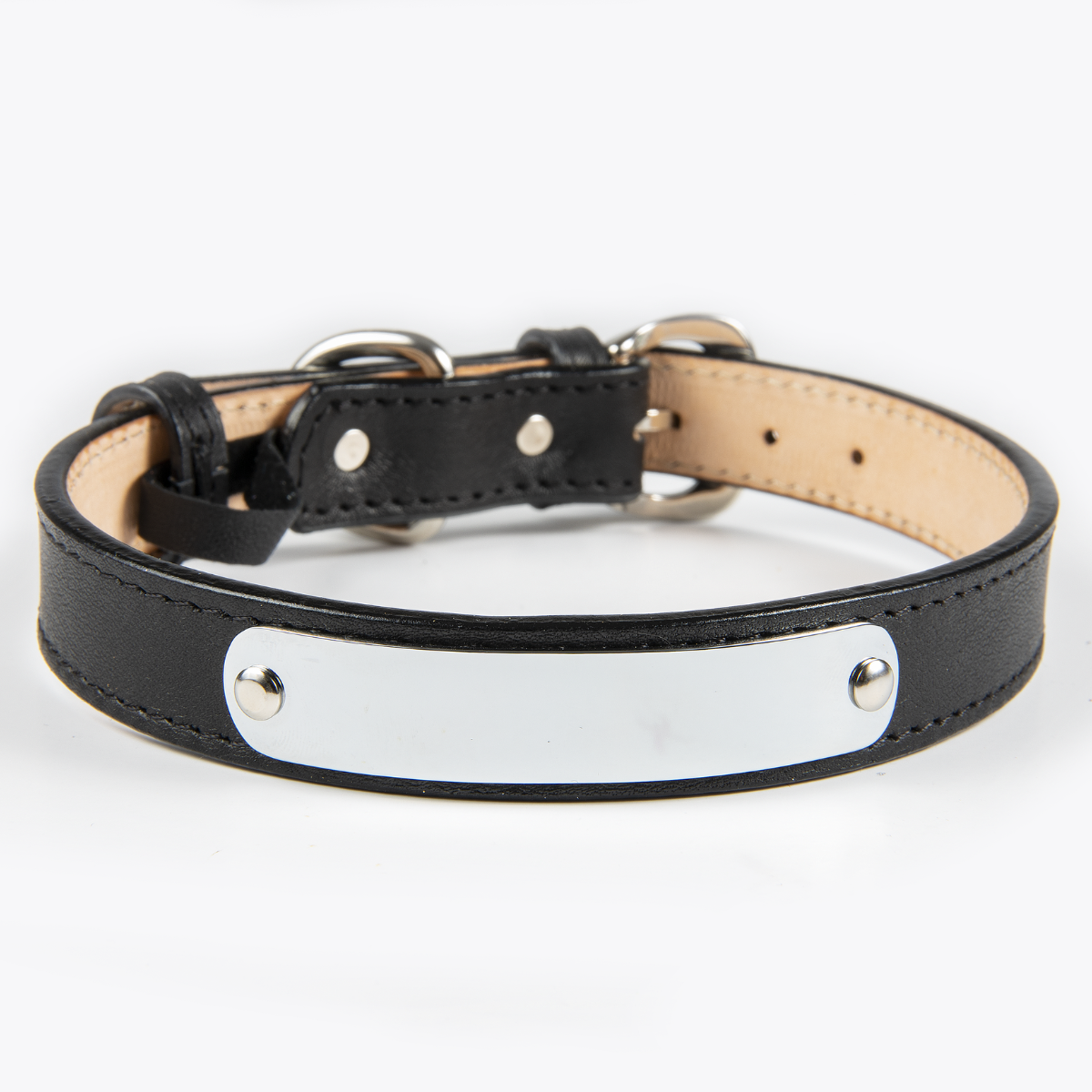 Collar de Identificación Personalizado Negro