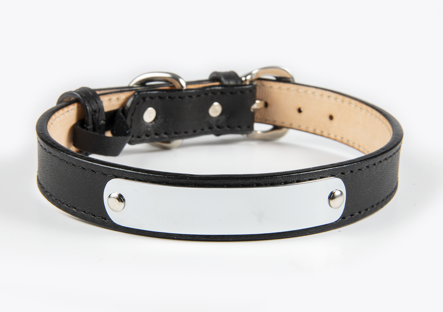 Collar de Identificación Personalizado Negro
