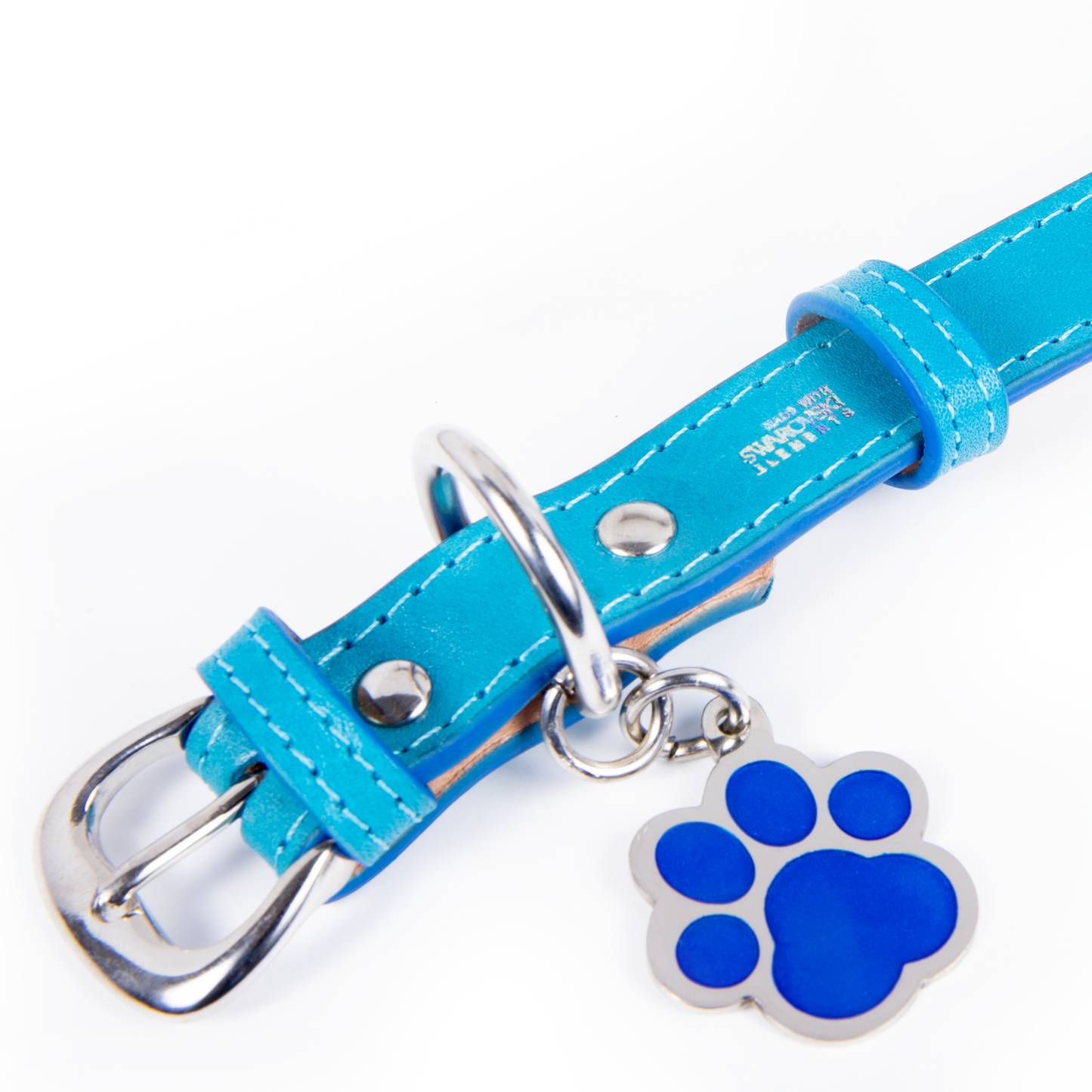 Collar Skull Azul Metal