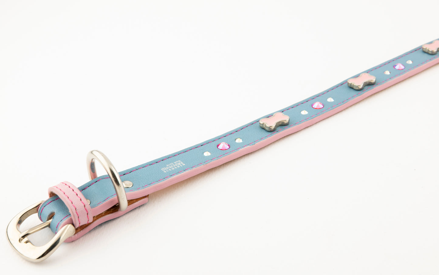 Collar Hueso Cielo/Rosa