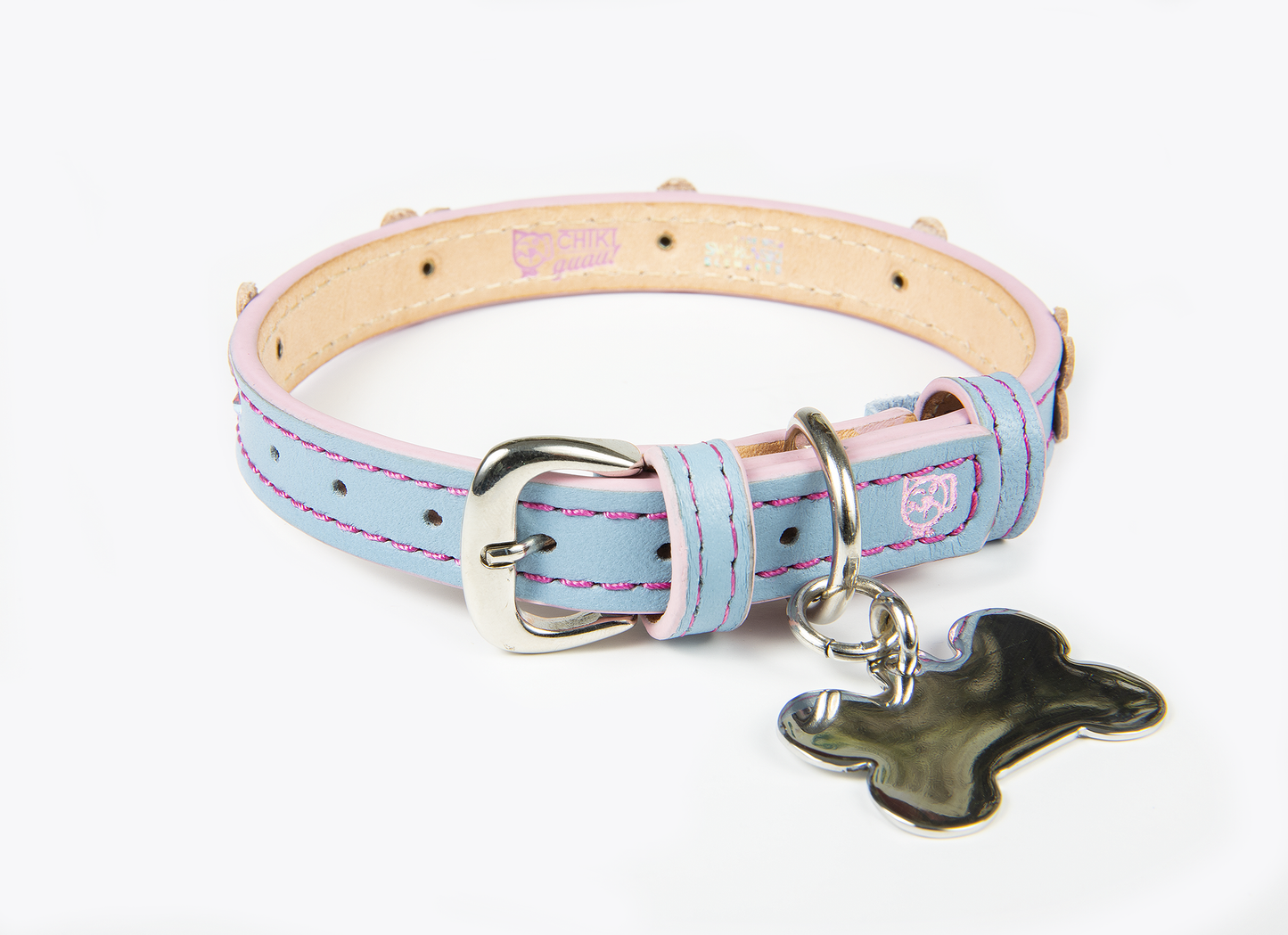Collar Flor Azul para Gatos