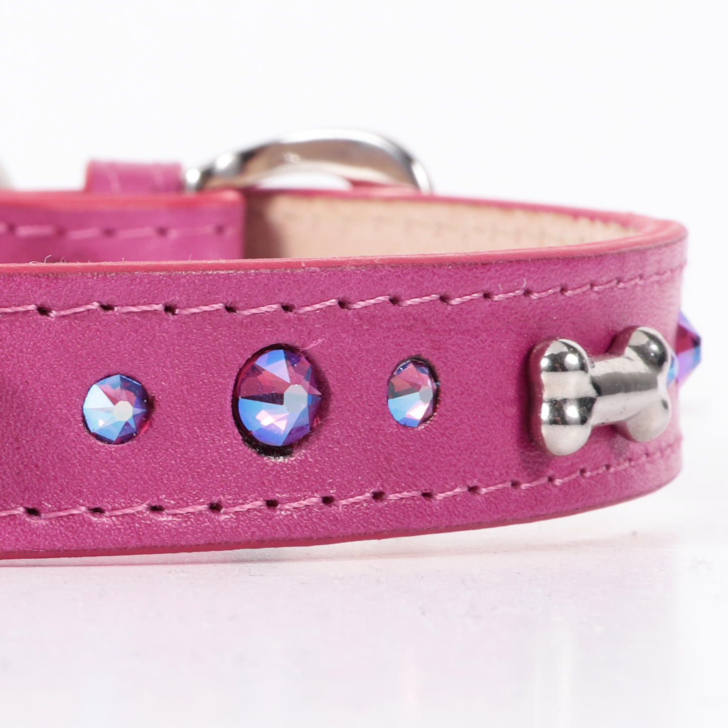 Collar Hueso Metal Hot Pink