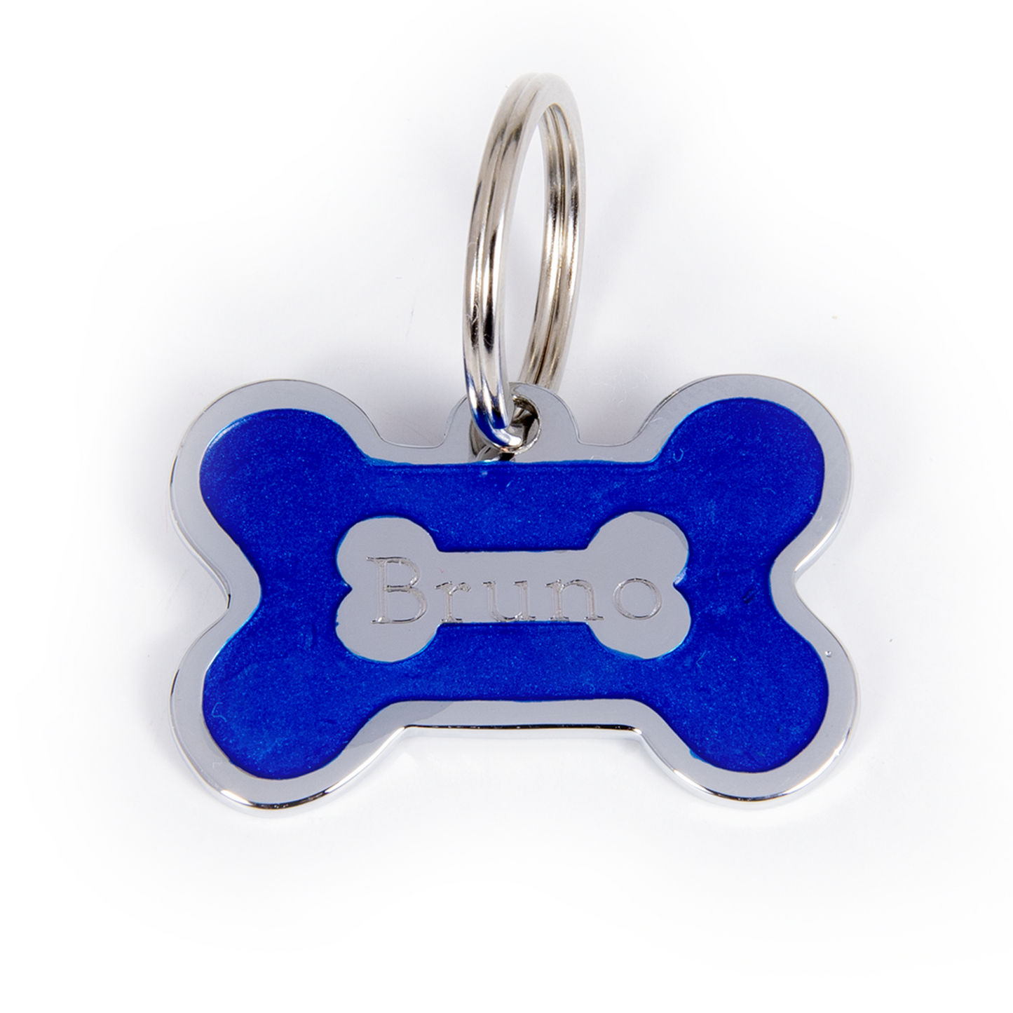 Collar Hueso Metal Turquesa