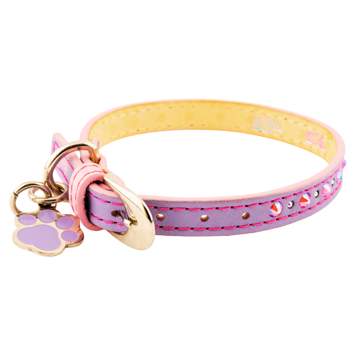 Collar Lumière para Gatos con Cristales Swarovski Lila