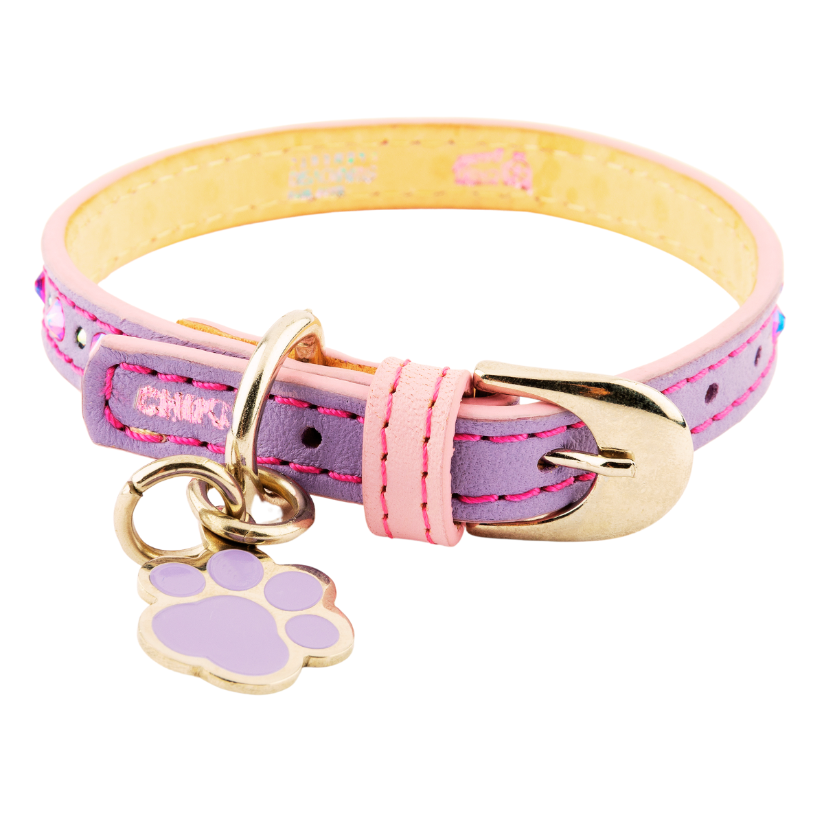 Collar Lumière para Gatos con Cristales Swarovski Lila