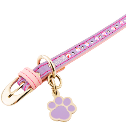 Collar Lumière para Gatos con Cristales Swarovski Lila