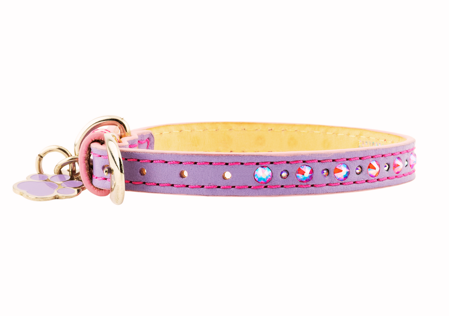 Collar Lumière para Gatos con Cristales Swarovski Lila