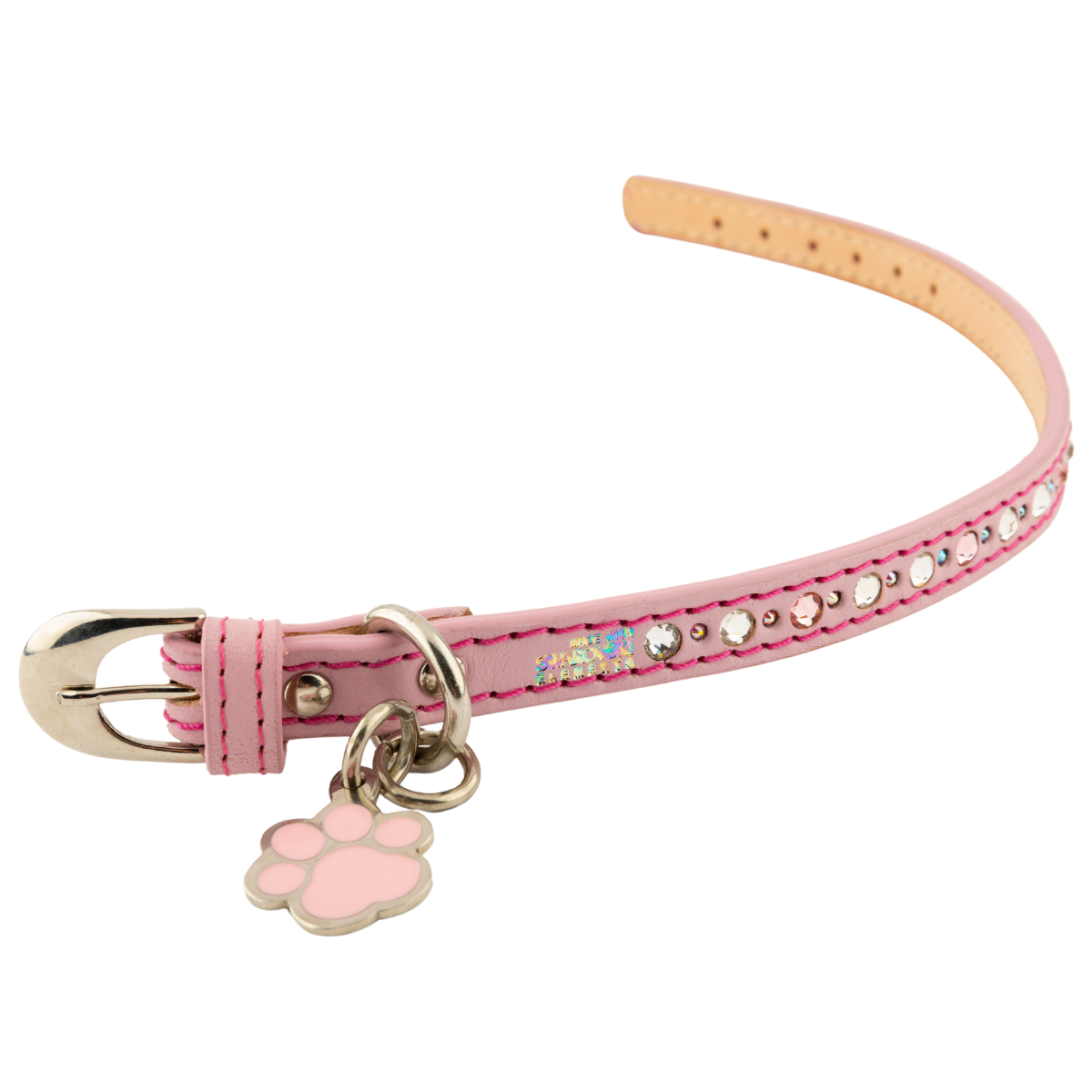 Collar Lumière para Gatos con Cristales Swarovski Rosa