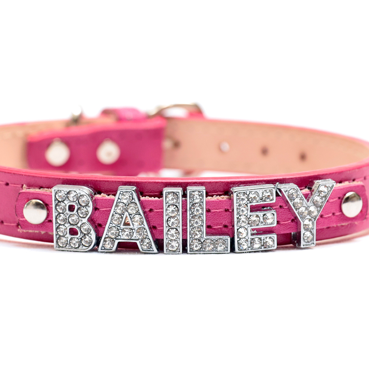 Collar con Nombre Hot Pink