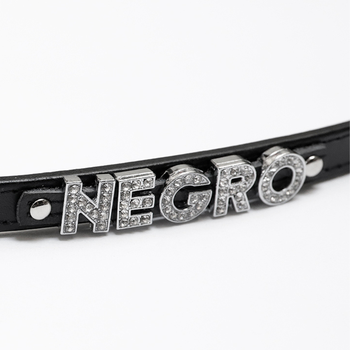 Collar con Nombre Negro