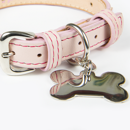 Collar con Placa Rosa